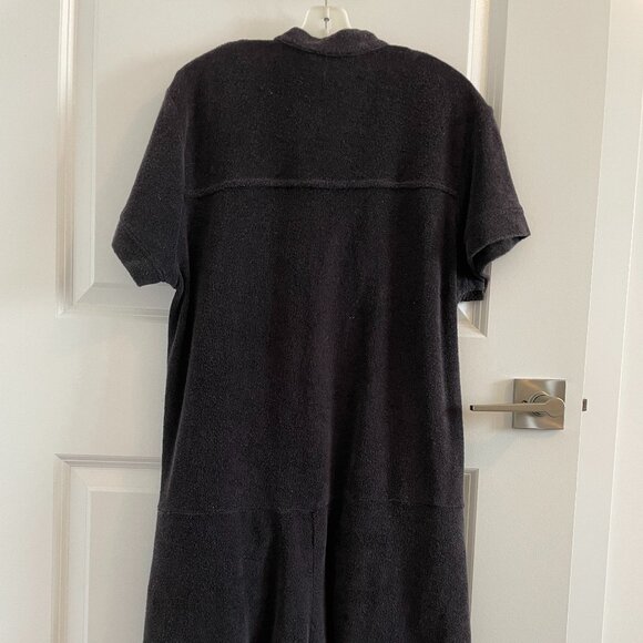 Button-down terry fabric romper - Picture 5 of 11